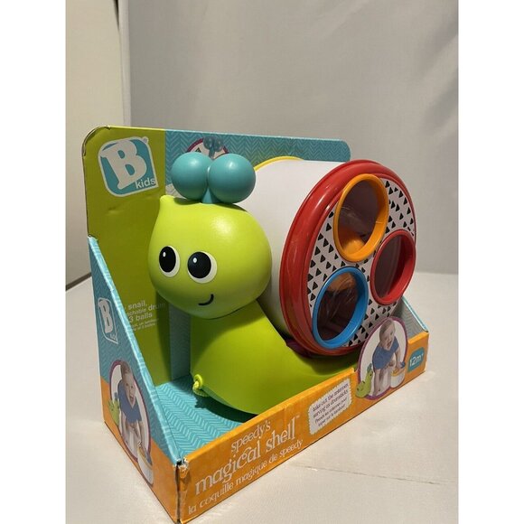 B Kids Speedy’s Magical Shell Baby Músical Drum Toy Multifunction Educational - Picture 4 of 7